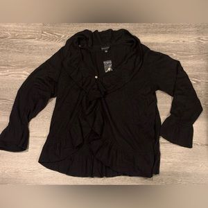 Dialogue Black Women’s Size 2X Long Sleeve Sweater Top